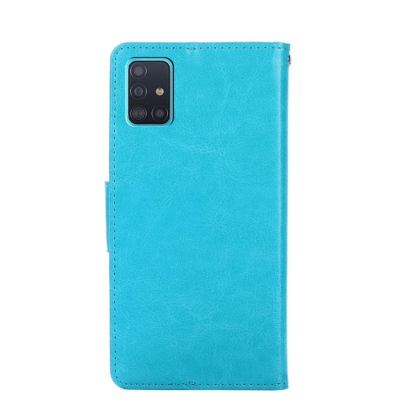 Funda Case para Samsung A51 Flip Cover Celeste Antishock