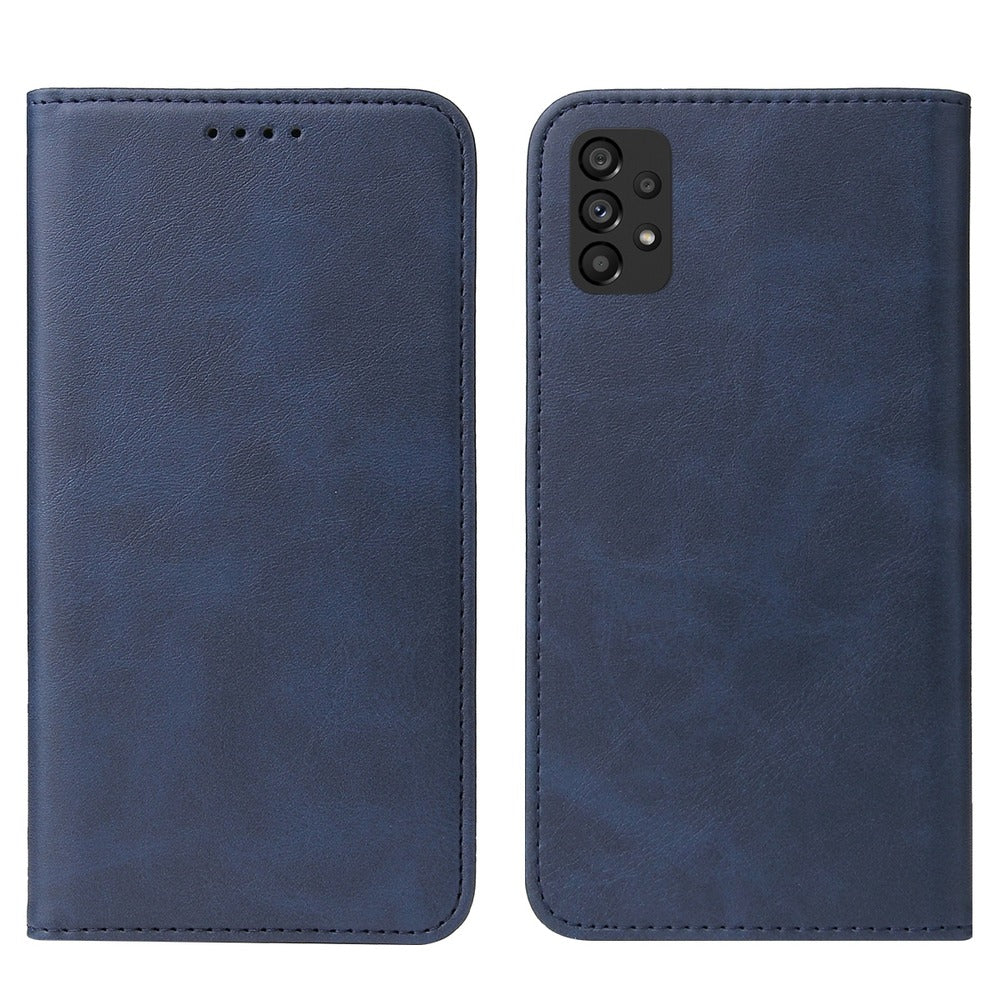 Funda Case para Samsung A73 Flip Cover Azul Antishock