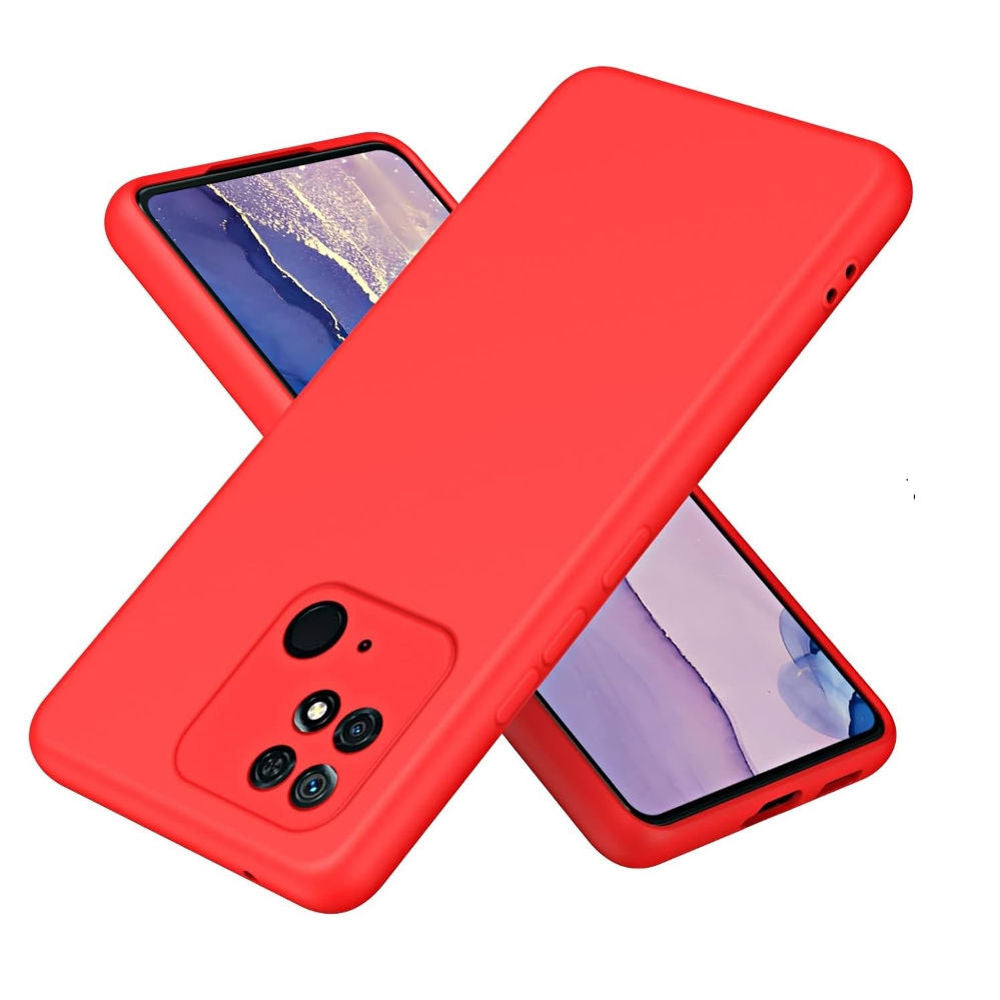 Funda de Xiaomi 10 C Soft Feeling Antishock Rojo Resistente