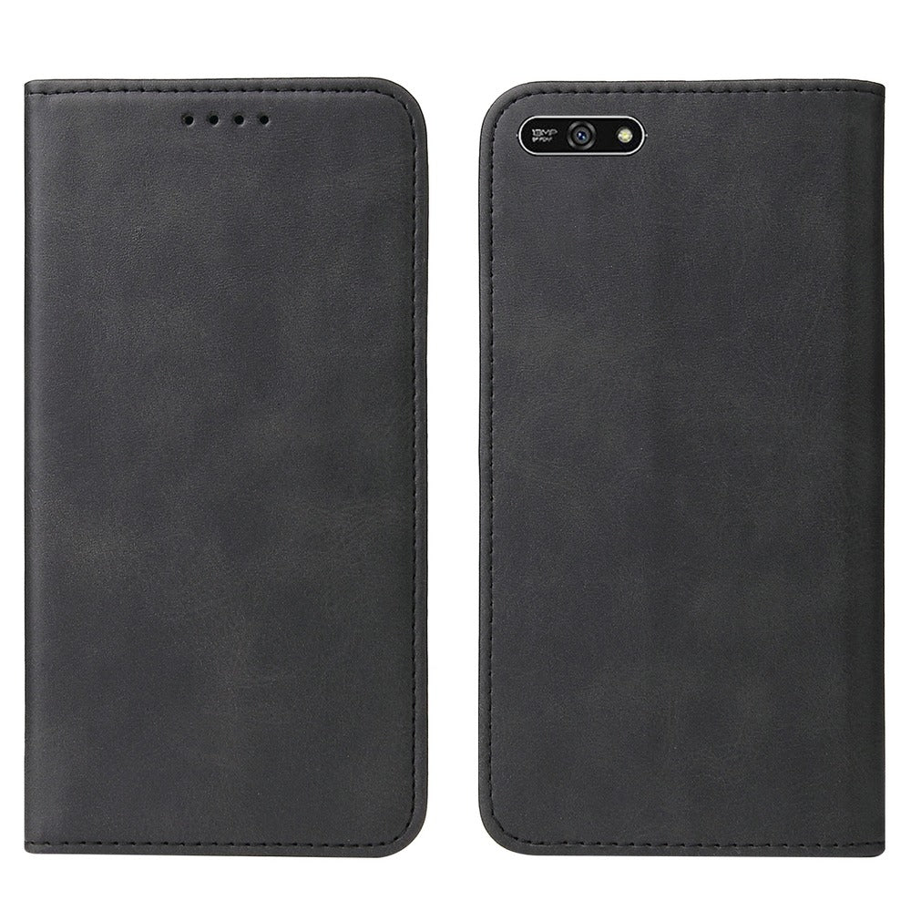 Funda Case para Huawei Y7 2018 Flip Cover Negro Antishock