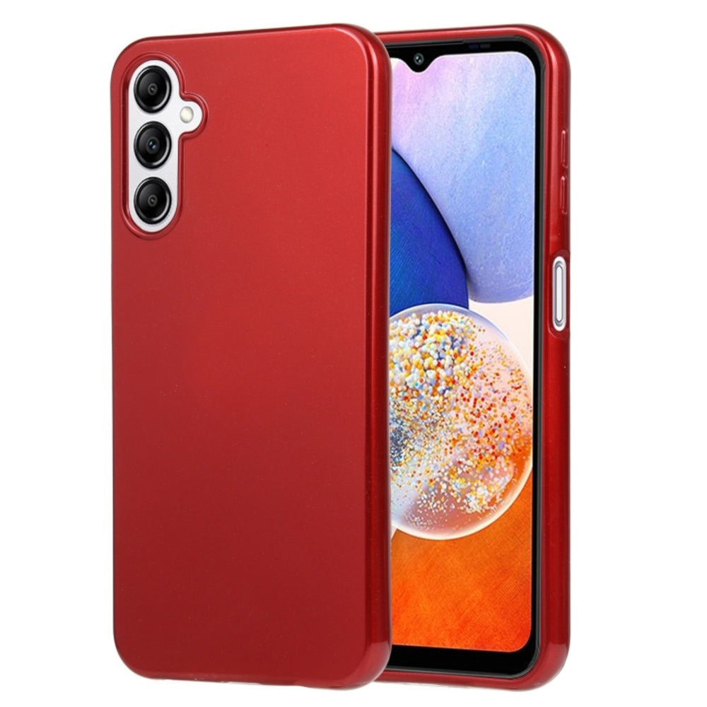 Funda Case para Samsung A14 Jelly Pearl Rojo Antishock