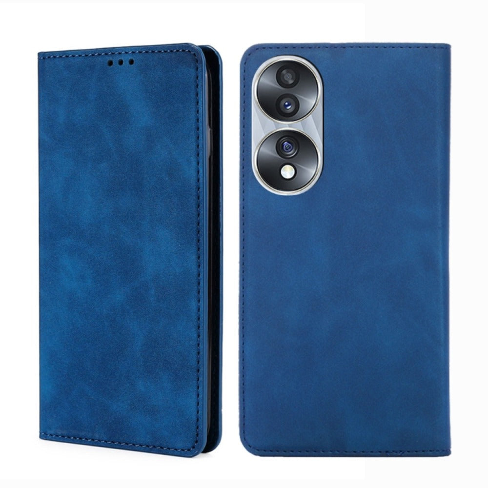 Funda Case para Honor 70 Flip Cover Azul Antishock