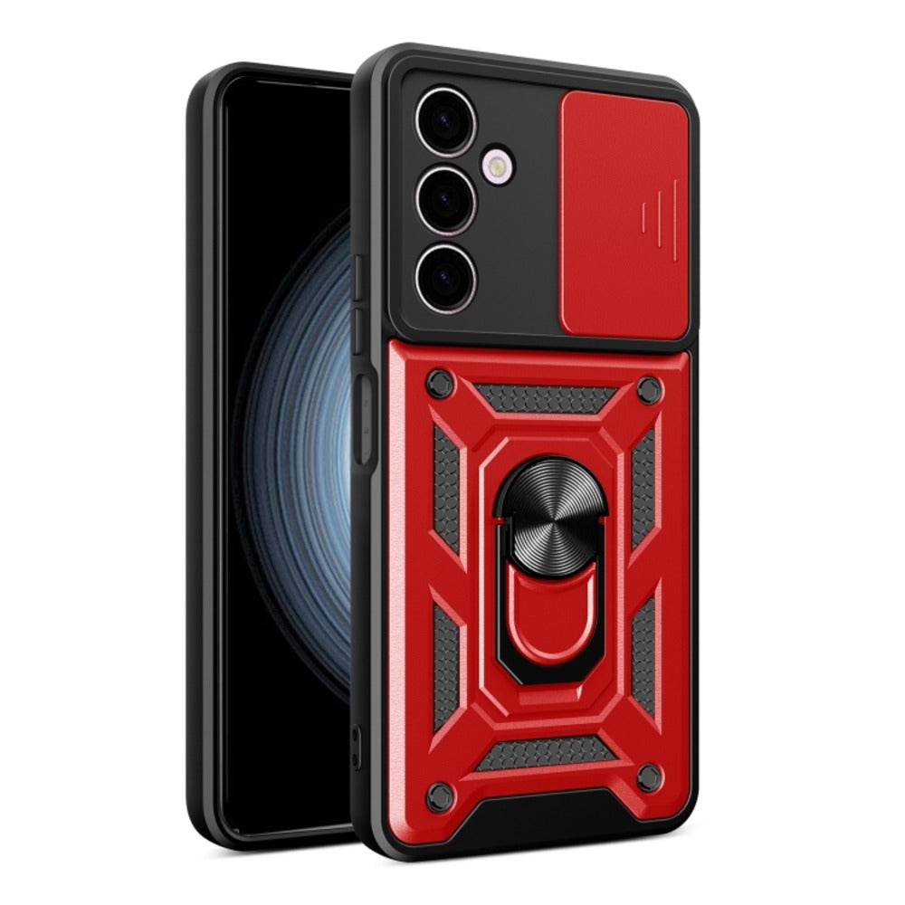 Funda Case para Samsung A30 Holder Protector Camara Rojo