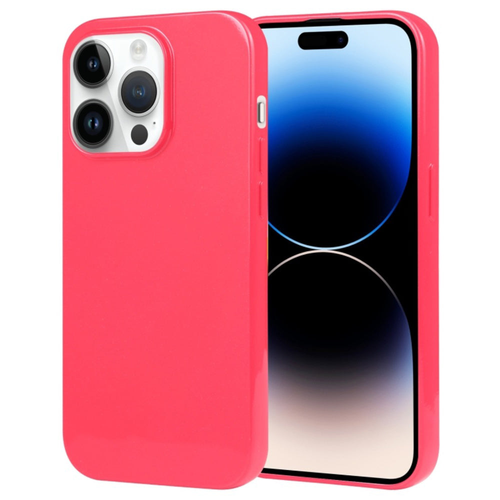 Funda Case para iPhone 14 Plus Jelly Pearl Fucsia Antishock