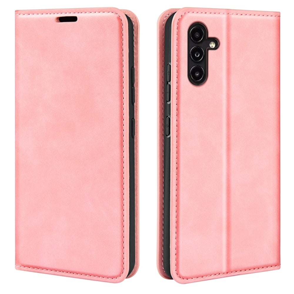 Funda Case para Samsung A14 4G Flip Cover Rosa Antishock