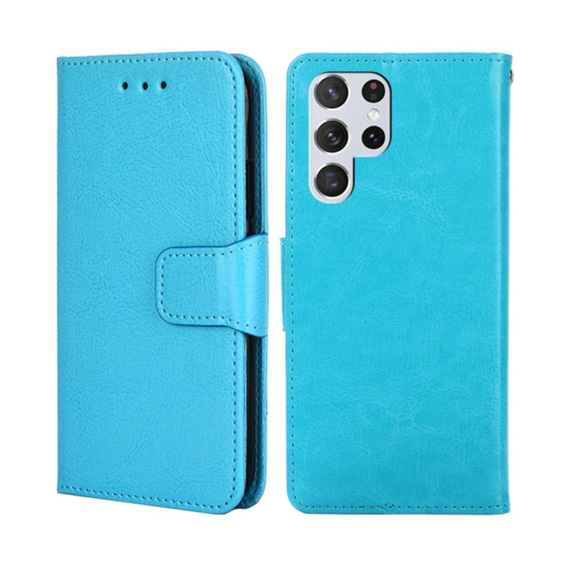 Funda para Samsung S23 Ultra Flip Cover Celeste Antishock