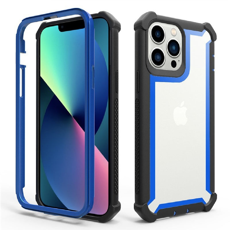 Funda Case para iPhone 14 Pro Max Bumper Antishock Azul