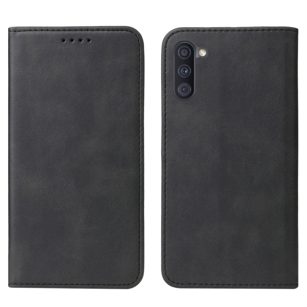 Funda Case para Samsung A11 Flip Cover Negro Antishock