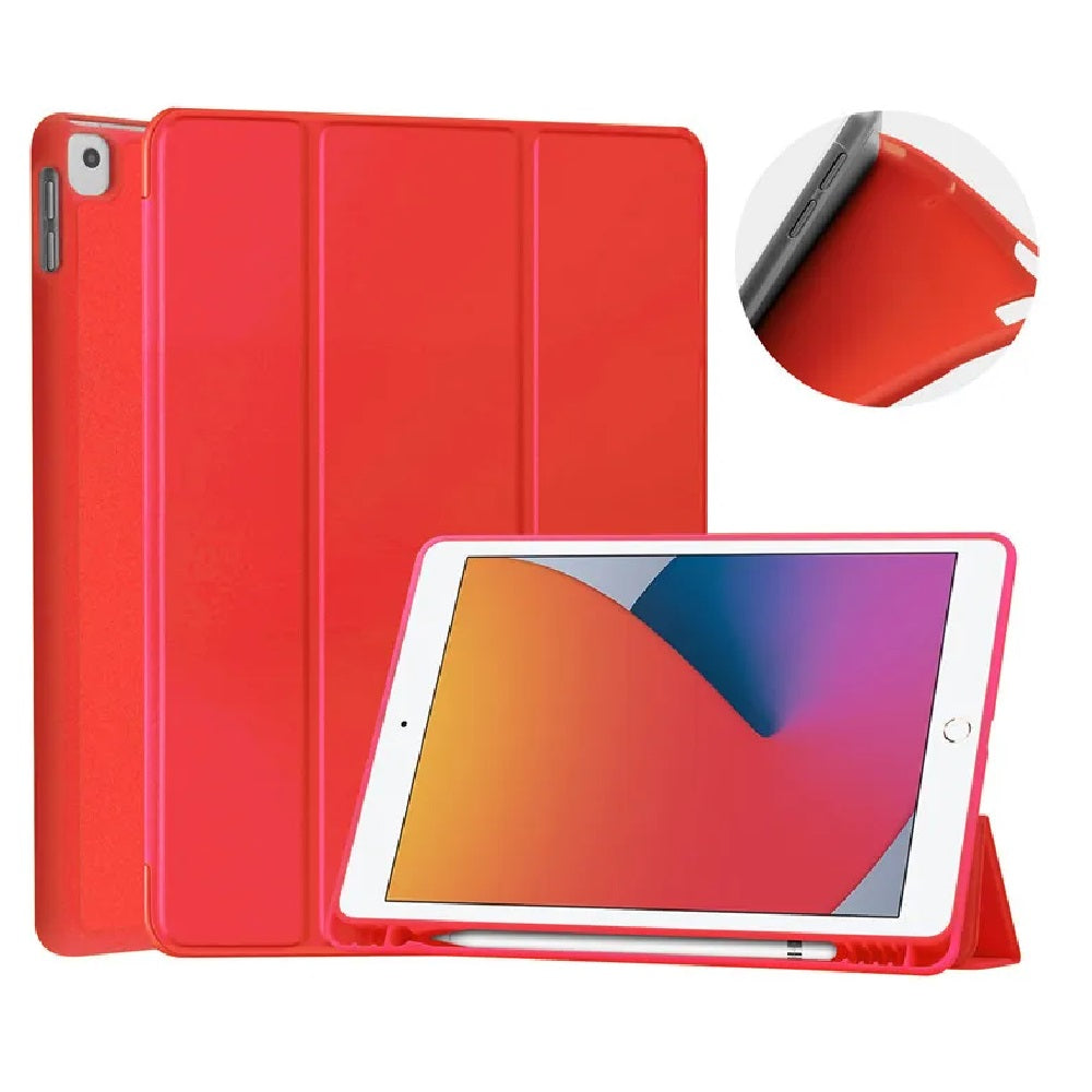 Funda para Lenovo Smart M8 8" con Portalápiz Roja