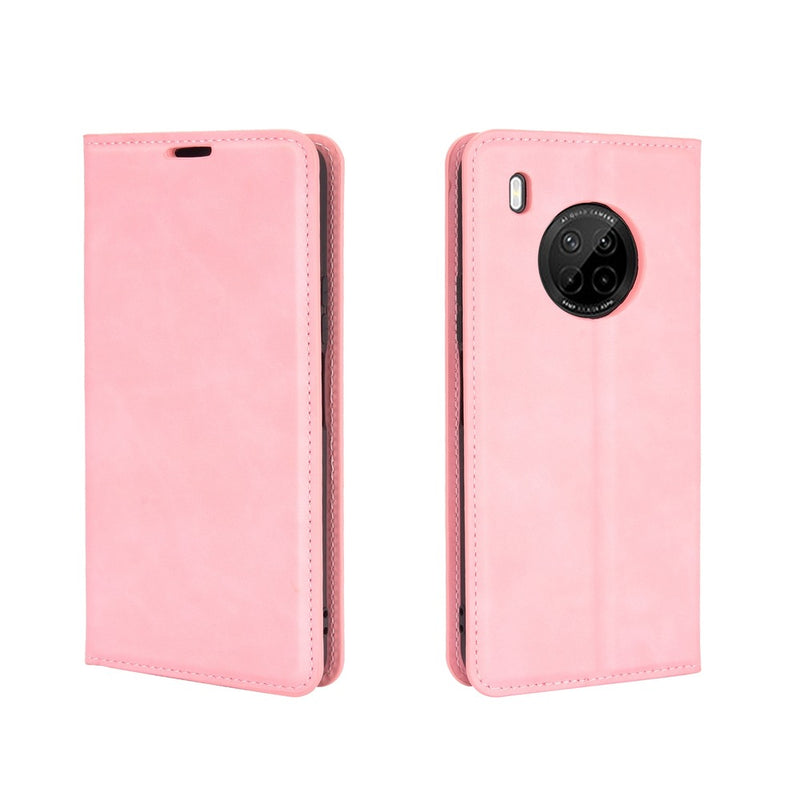 Funda Case para Huawei Y9A Flip Cover Rosa Antishock