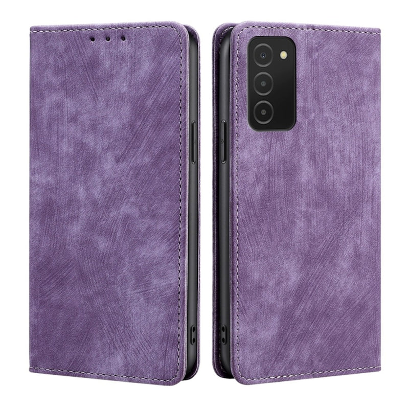 Funda Case para Samsung A03S Flip Cover Lila Antishock