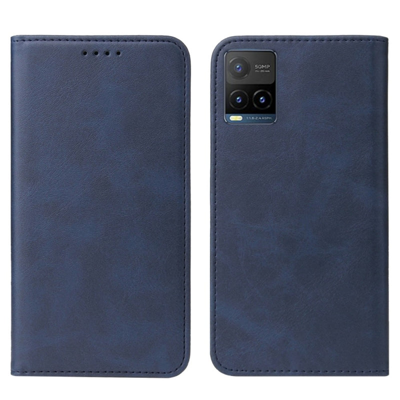 Funda Case para Vivo Y16 Flip Cover Azul Antishock