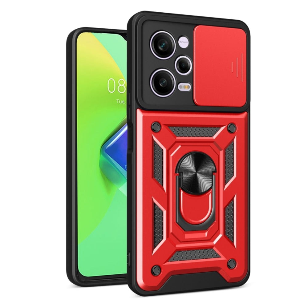 Funda para Xiaomi Redmi Note 12 PRO Holder Protector Rojo