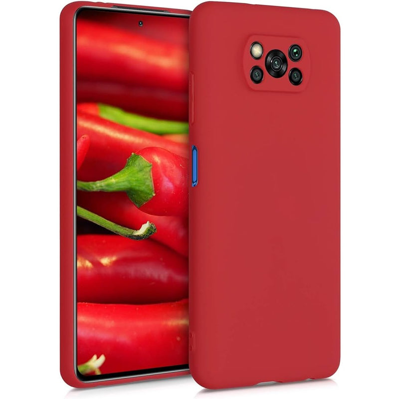 Funda Case para Xiaomi Poco X3 Soft Feeling Antishock Rojo