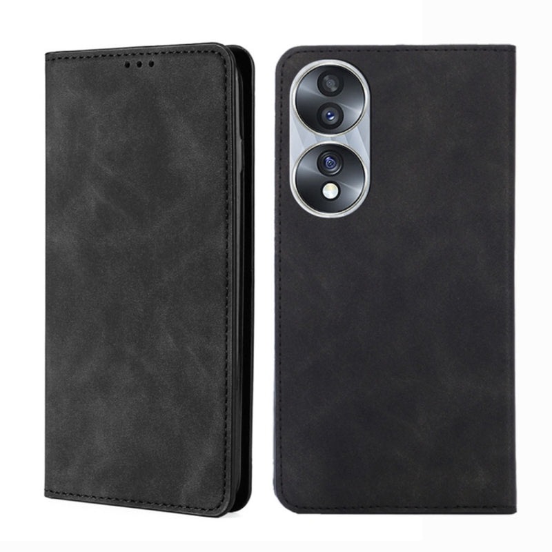 Funda Case para Honor 70 Flip Cover Negro Antigolpe