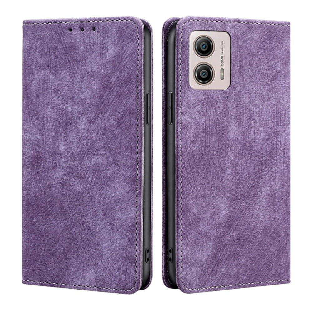 Funda Case for Motorola Moto G13 Flip Cover Lila Antishock