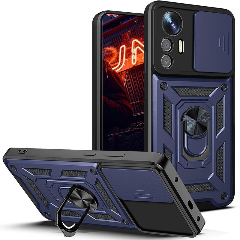 Funda Case para Xiaomi Redmi Note 12s Holder Protector Azul