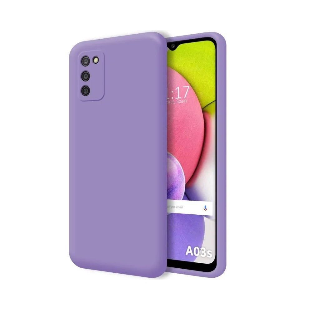 Funda Case para Samsung A03s Soft Feeling Antishock Lila