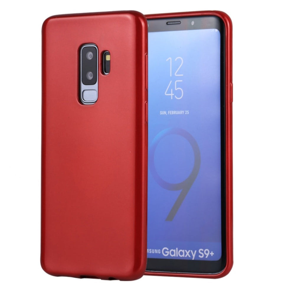 Funda Case para Samsung S9 Plus Jelly Pearl Rojo Antishock