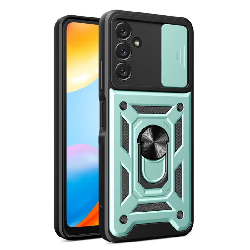 Funda Case para Samsung A14 Holder Protector Camara Verde