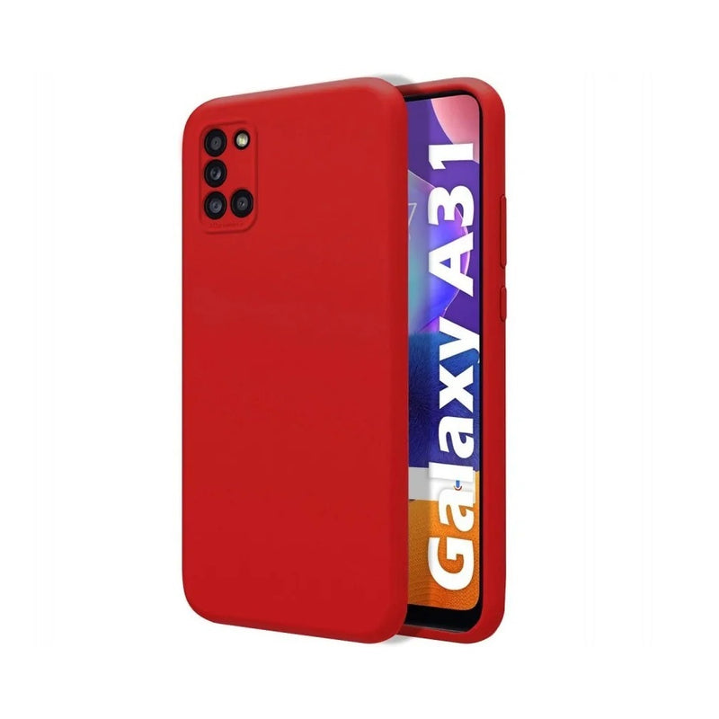 Funda de Samsung A31 Soft Feeling Antishock Rojo Resistente