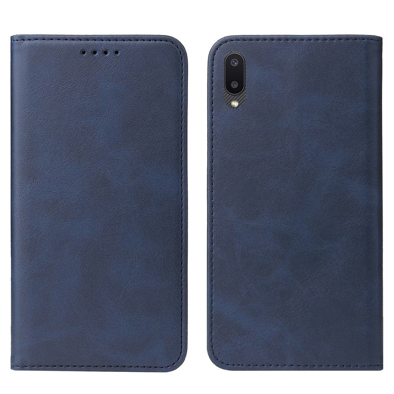 Funda Case para Samsung A02 Flip Cover Azul Antishock