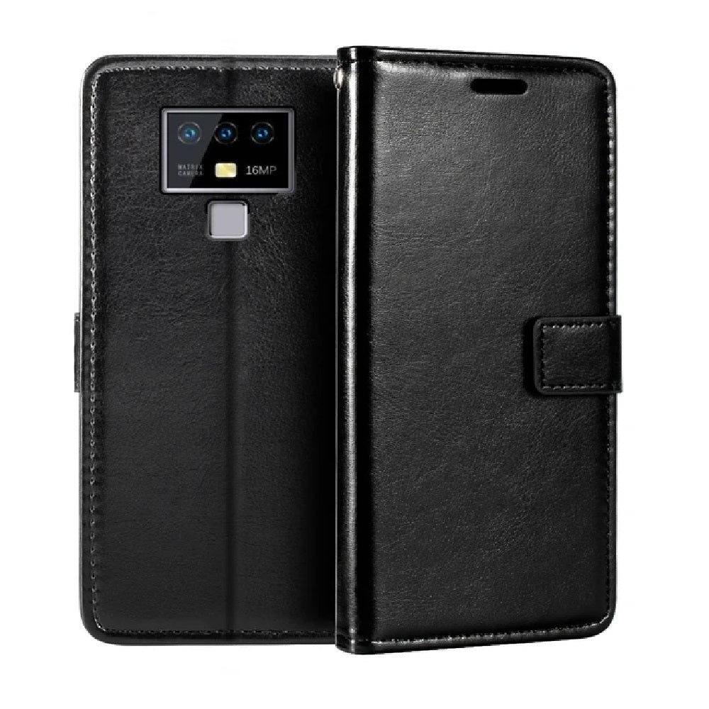 Funda Case para Oppo A77 Flip Cover Negro Antishock