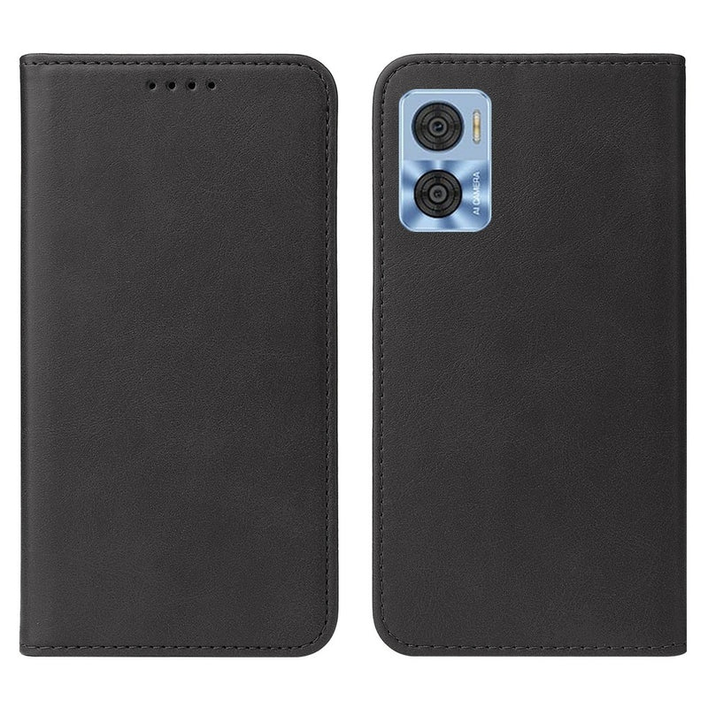 Funda para Motorola Moto E22I  Flip Cover Negro Antishock