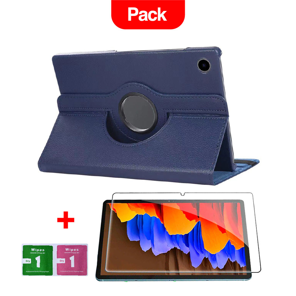 Combo Funda de Samsung Tab S6 10.4" P610 360° Azul + Mica