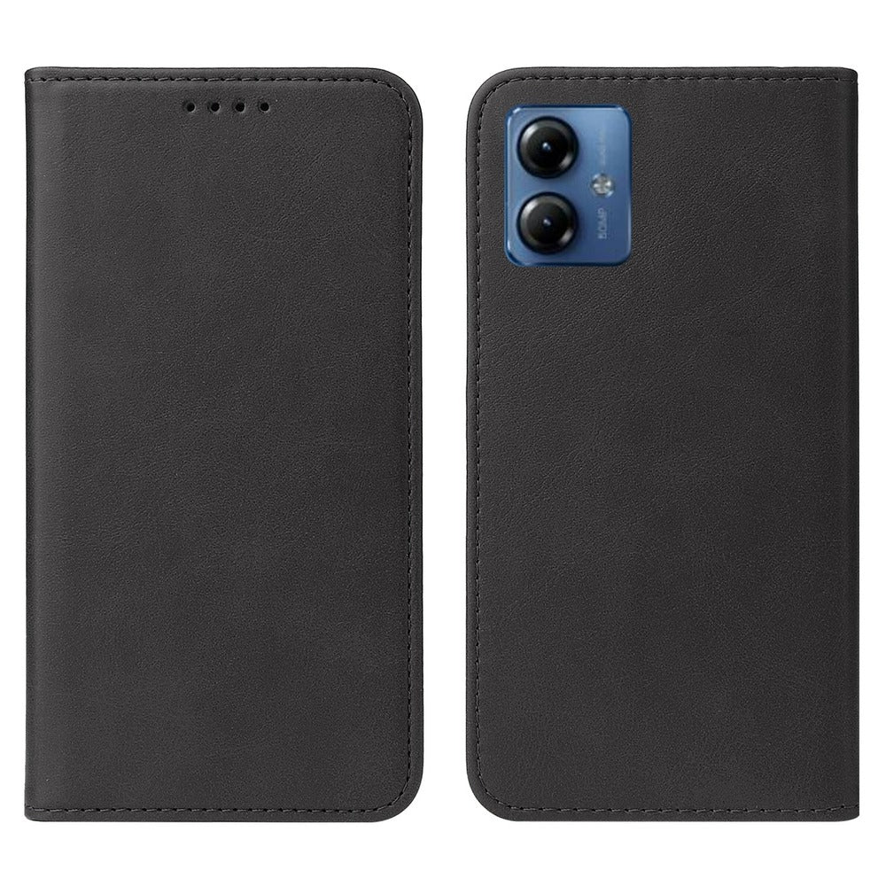 Funda para Motorola Moto G14 Flip Cover Negro Antishock