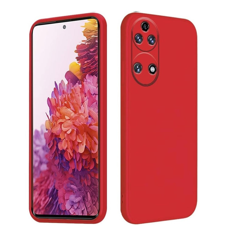 Funda Case para Huawei P50 Pro Soft Feeling Antishock Rojo