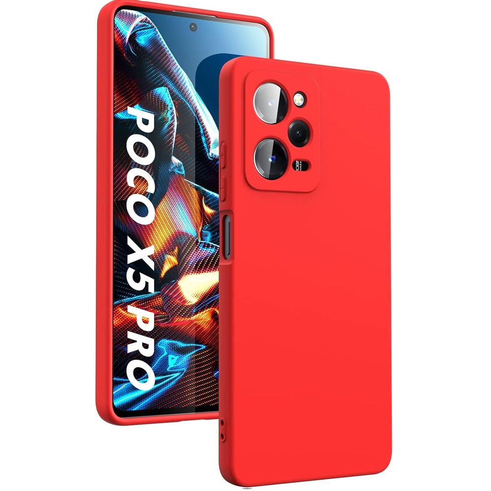 Funda for Xiaomi Poco X5 Pro 5G Soft Feeling Antishock Rojo