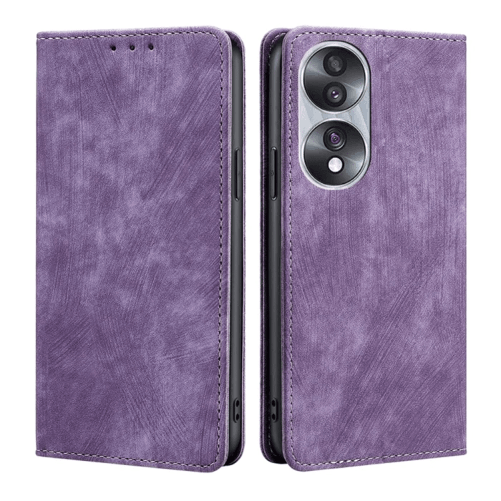 Funda Case para Honor X7b  Flip Cover Lila Antishock