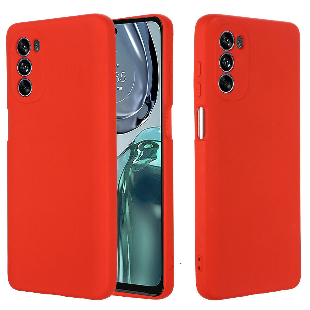 Funda Case para Motorola G62 5G Soft Feeling Antishock Rojo