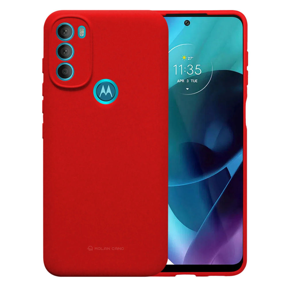 Funda Case para Motorola G71 Soft Feeling Antishock Rojo