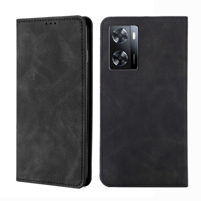 Funda Case para Oppo A57 Flip Cover Negro Antishock