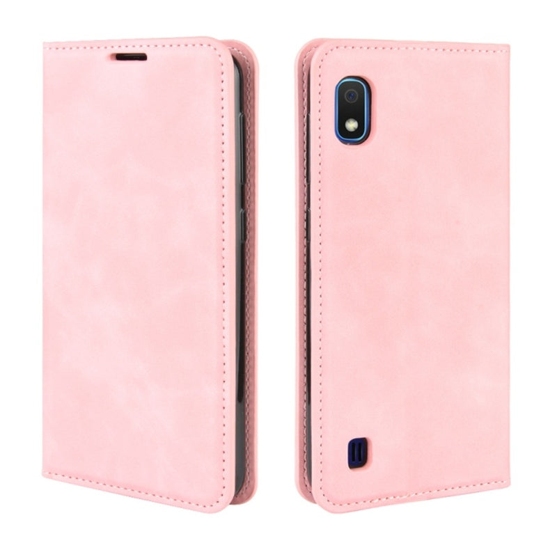 Funda Case para Samsung A10 Flip Cover Rosa Antishock