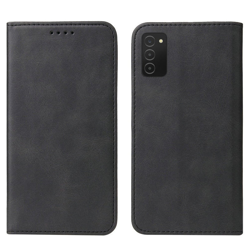 Funda Case para Samsung A02S Flip Cover Negro Antishock